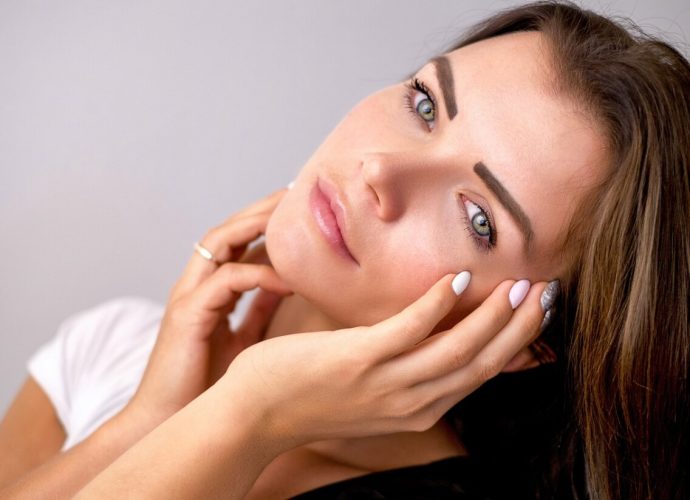 Pretty girl skin condition complexion radiant glowing moisturized skin