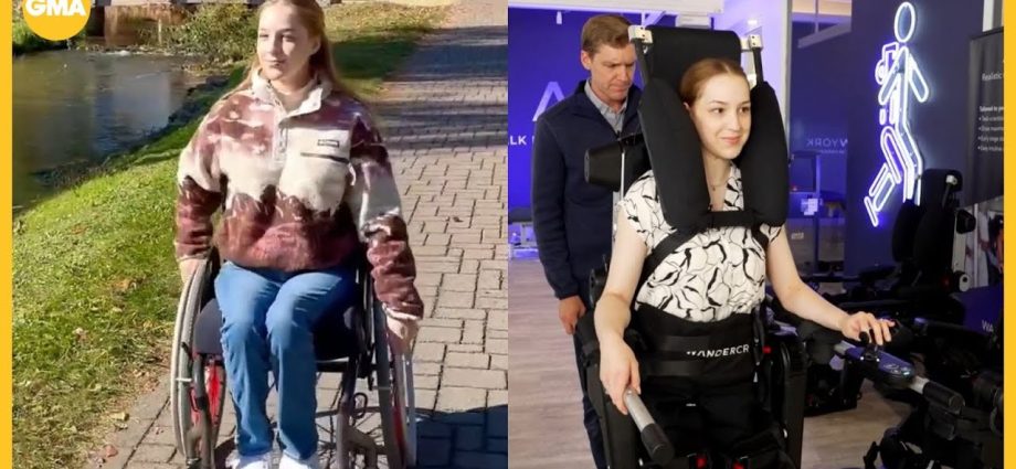 Paralyzed woman walks again thanks to new technology